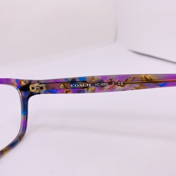 Coach Authentic Eyeglasses HC 6065 5288 51 [] 17 135 MM Confetti Purple Gold - Picture 4 of 8